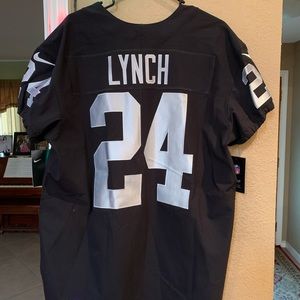 Authentic On Field Raiders Marshawn Lynch Jersey